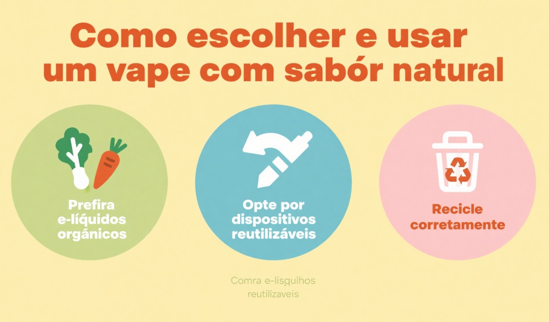 Vape com sabor natural: A revolu&ccedil;&atilde;o sustent&aacute;vel e saud&aacute;vel do vaping em 2025