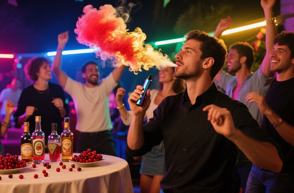 Cigarro Eletr&ocirc;nico com Sabor Cranberry e Tequila: A Escolha Perfeita para Festas