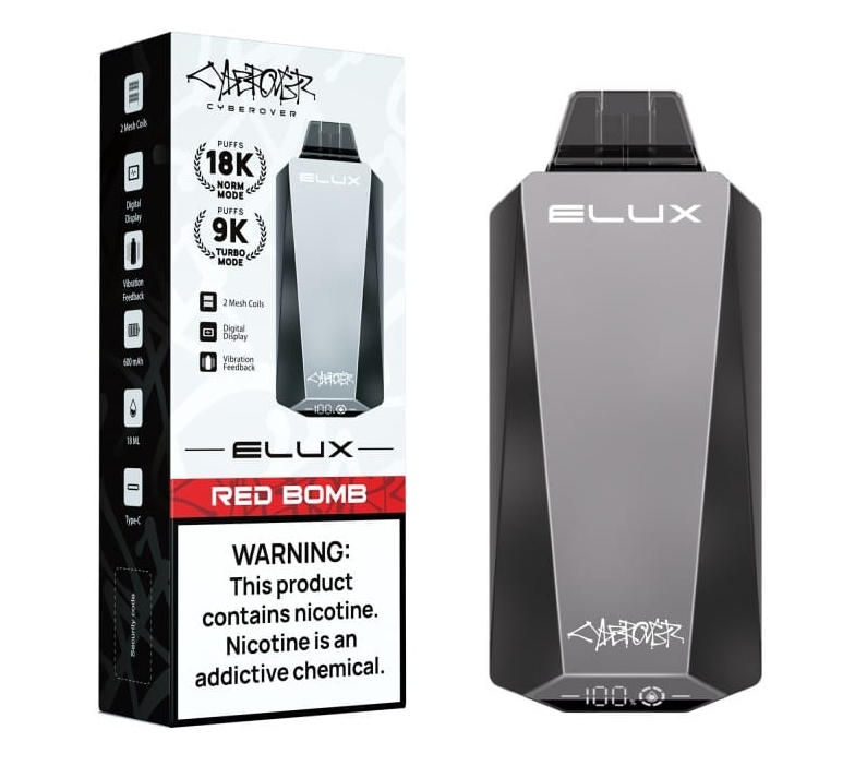 Elux Cyberover 18000 Puffs &ndash; A Revolu&ccedil;&atilde;o do Vape &ldquo;Bomba Vermelha&rdquo; em Portugal